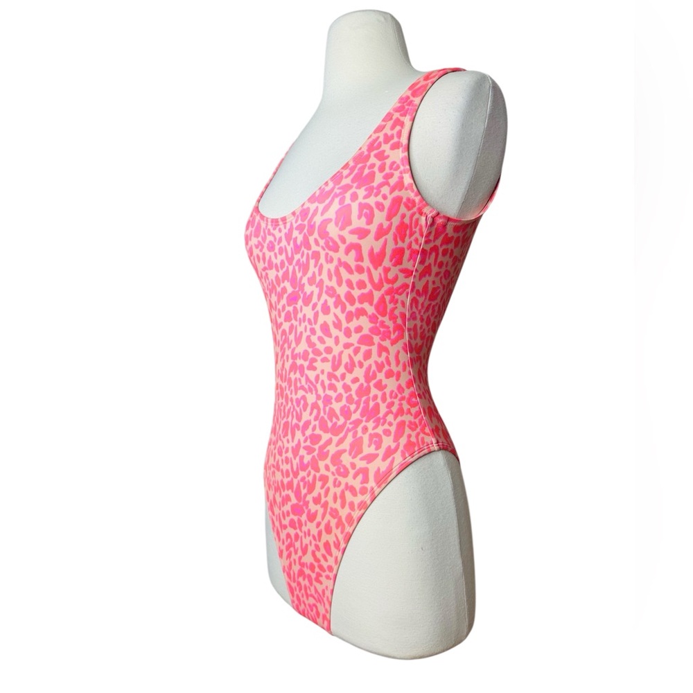 Billabong Pink Leopard One Piece Swimsuit - Picture 4 of 9